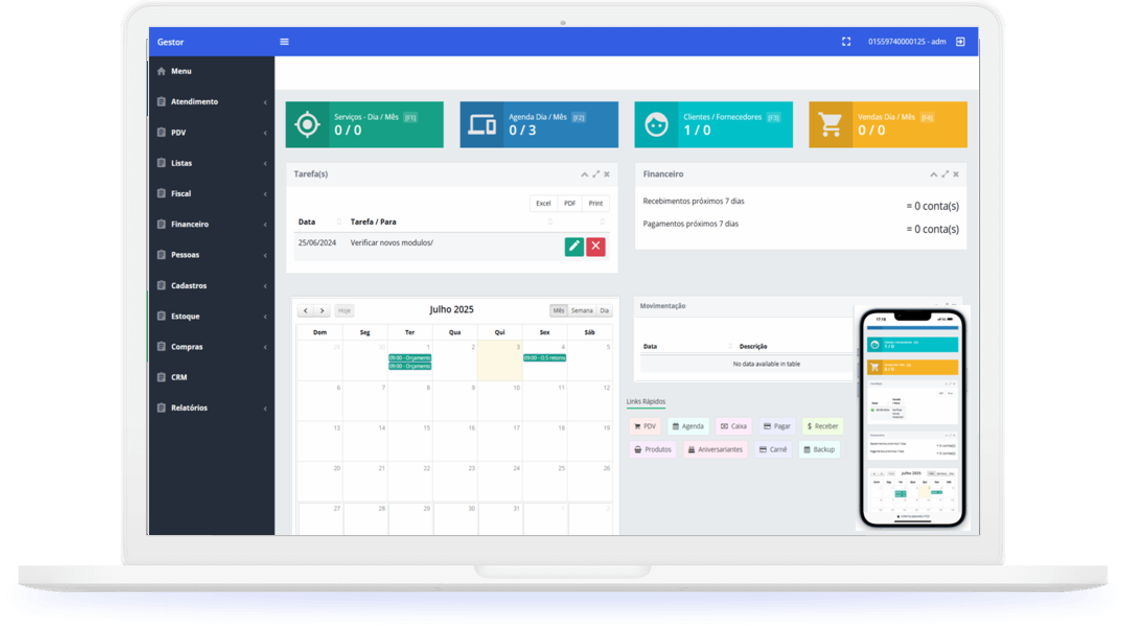 Aplicativos de Gestão Empresarial